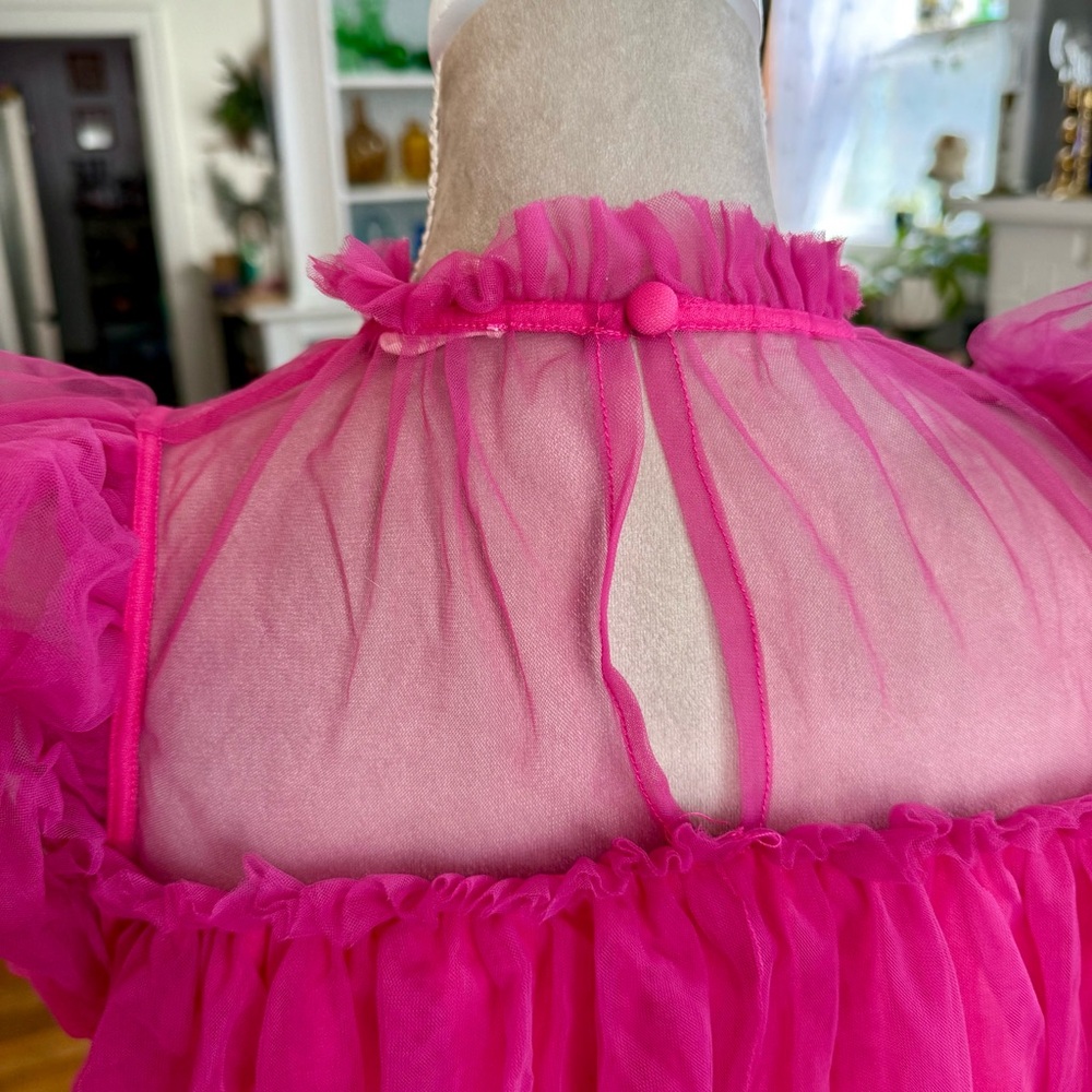 BiBi Fuchsia Ruffled Top - Picture 5 of 6